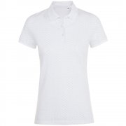 Рубашка поло женская BRANDY WOMEN, белая с темно-синим