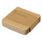 Набор костеров из пробки с фетром «Grit»