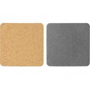 Набор костеров из пробки с фетром «Grit»