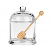 Стеклянная емкость для меда с ложкой «Vira»