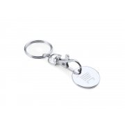 Брелок с монетой для тележки супермаркета