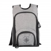 Набор для пикника "Швеция" на 2 персоны серый с черным