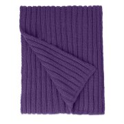Шарф вязаный НАСВЯЗИ© шерсть/акрил Фиолетовый арт. 24130/20