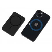 Магнитный беспроводной внешний аккумулятор «Razor», металл, 5000 mAh