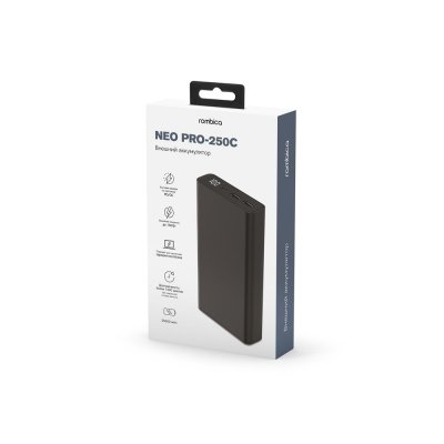 Внешний аккумулятор для ноутбуков «NEO PRO-250C», 25000 mAh