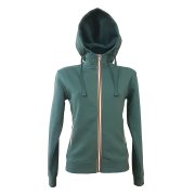 Толстовка худи на молнии с начесом LAS VEGAS LADY 280 Зеленый арт. 399934.17