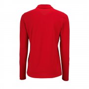 Рубашка поло женская с длинным рукавом PERFECT LSL WOMEN, красная