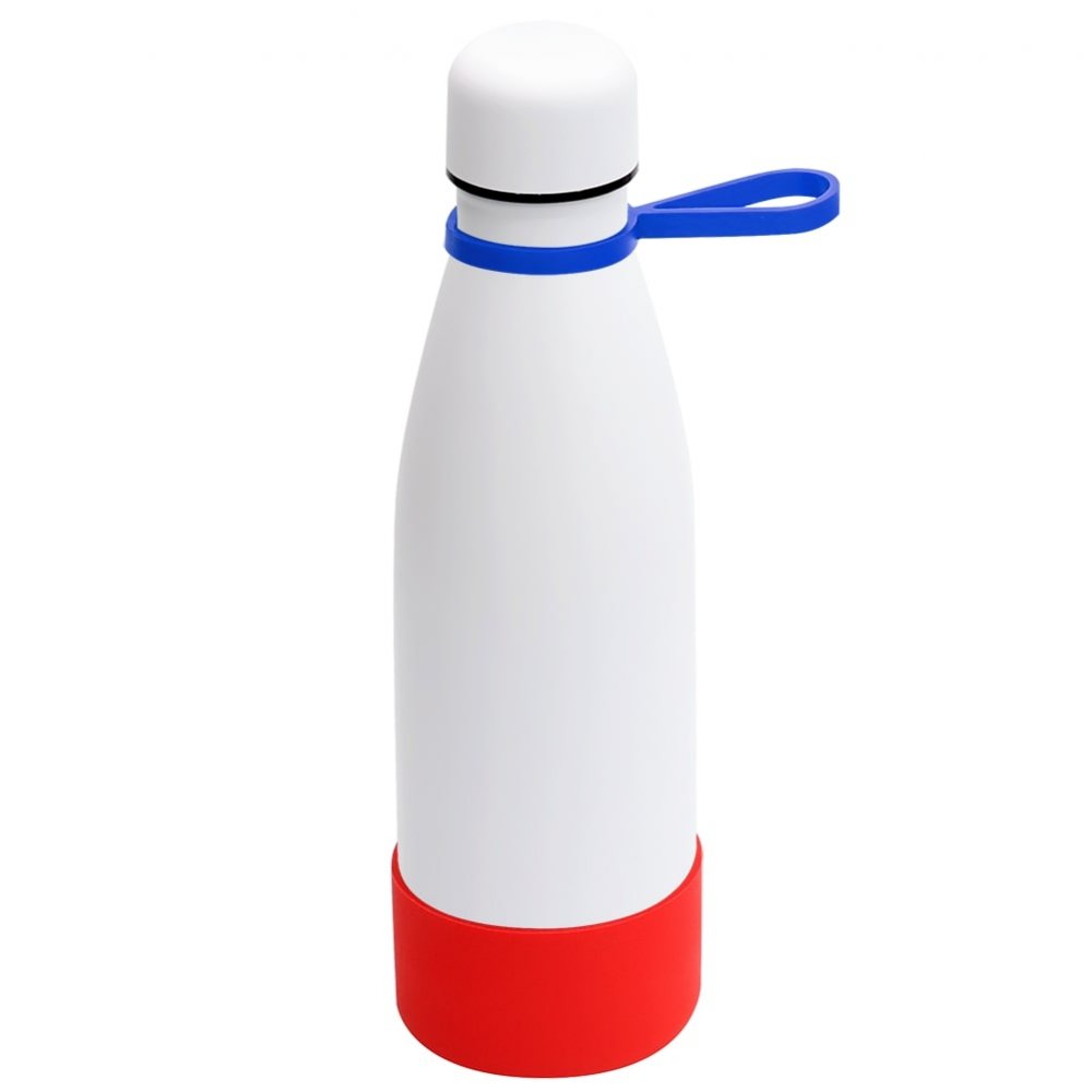 Термобутылка герметичная вакуумная Olivia To Go, белый/синий/красный арт. 5050.01.03.05 Термобутылка герметичная вакуумная Olivia To Go, белый/синий/красный арт. 5050.01.03.05