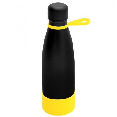 Термобутылка герметичная вакуумная Olivia To Go, чёрный/жёлтый арт. 5050.02.06 Термобутылка герметичная вакуумная Olivia To Go, чёрный/жёлтый арт. 5050.02.06