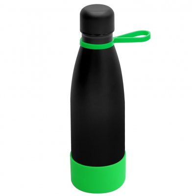 Термобутылка герметичная вакуумная Olivia To Go, чёрный/зелёный арт. 5050.02.04 Термобутылка герметичная вакуумная Olivia To Go, чёрный/зелёный арт. 5050.02.04