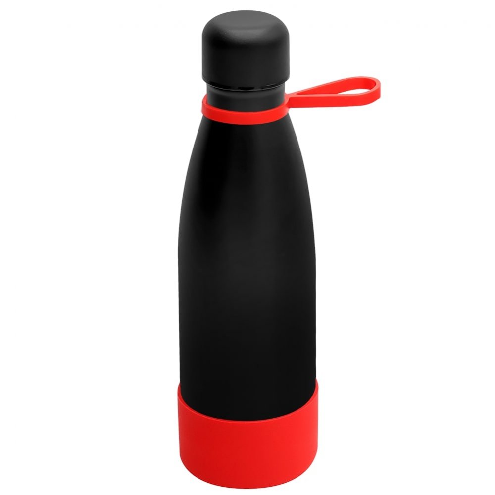 Термобутылка герметичная вакуумная Olivia To Go, чёрный/красный арт. 5050.02.05 Термобутылка герметичная вакуумная Olivia To Go, чёрный/красный арт. 5050.02.05