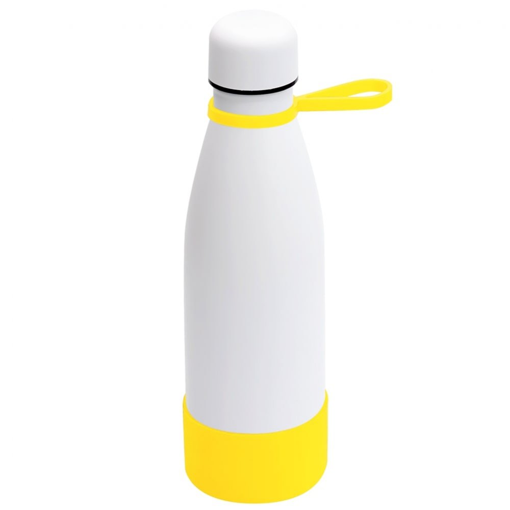 Термобутылка герметичная вакуумная Olivia To Go, белый/жёлтый арт. 5050.01.06 Термобутылка герметичная вакуумная Olivia To Go, белый/жёлтый арт. 5050.01.06