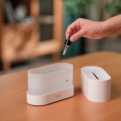Светодиодный USB увлажнитель-ароматизатор Flame RGB, белый арт. 21018.01