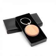 Брелок Woody R(круг), натуральный арт. 12021X.19