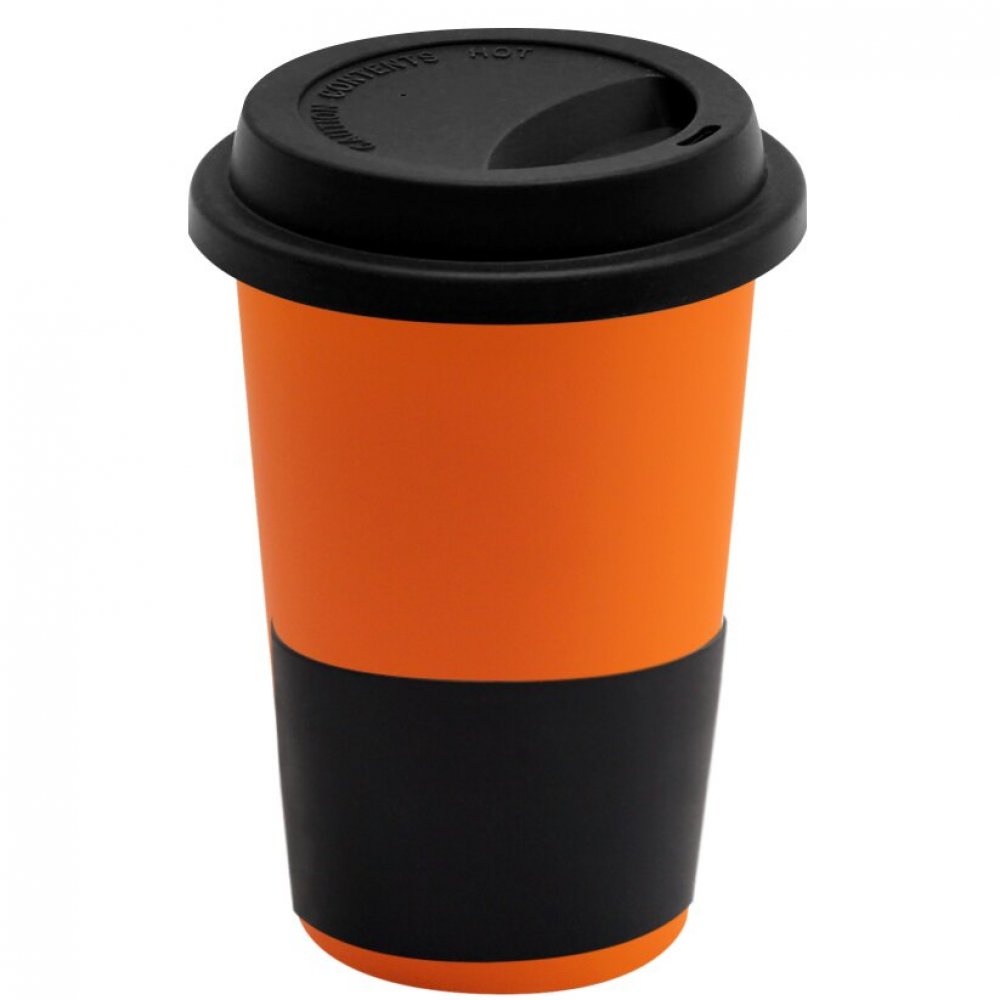 Кружка Magic To Go, оранжевый/чёрный арт. 6134.07.02 Кружка Magic To Go, оранжевый/чёрный арт. 6134.07.02
