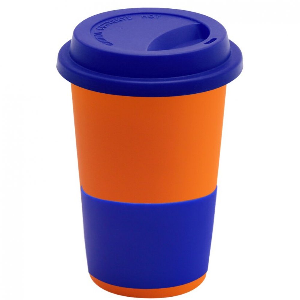 Кружка Magic To Go, оранжевый/тёмно-синий арт. 6134.07.15 Кружка Magic To Go, оранжевый/тёмно-синий арт. 6134.07.15
