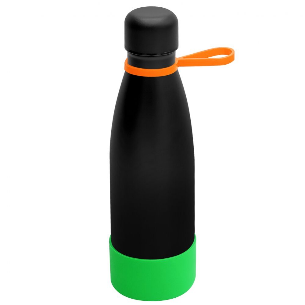 Термобутылка герметичная вакуумная Olivia To Go, чёрный/оранжевый/зеленый арт. 5050.02.07.04 Термобутылка герметичная вакуумная Olivia To Go, чёрный/оранжевый/зеленый арт. 5050.02.07.04