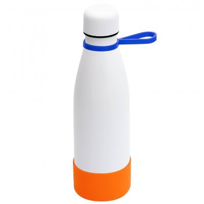 Термобутылка герметичная вакуумная Olivia To Go, белый/синий/оранжевый арт. 5050.01.03.07 Термобутылка герметичная вакуумная Olivia To Go, белый/синий/оранжевый арт. 5050.01.03.07