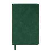 Ежедневник недатированный Muse, зеленый, А5, с декоративной коричневой полосой, блок в линейку Зеленый