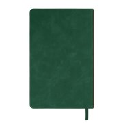 Ежедневник недатированный Muse, зеленый, А5, с декоративной коричневой полосой, блок в линейку Зеленый