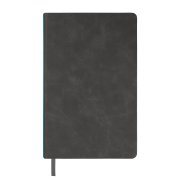 Ежедневник недатированный Muse, темно-серый, А5, с бирюзовой декоративной полосой, блок в линейку Темно-серый