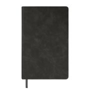 Ежедневник недатированный Muse, темно-серый, А5, с оранжевой декоративной полосой, блок в линейку Темно-серый