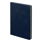 Ежедневник недатированный Muse, темно-синий, А5, с темно-серой декоративной полосой, блок в линейку Темно-синий