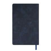 Ежедневник недатированный Muse, темно-синий, А5, с декоративной полосой синий ройал, блок в линейку Темно-синий