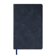 Ежедневник недатированный Muse, темно-синий, А5, с декоративной полосой синий ройал, блок в линейку Темно-синий