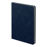 Ежедневник недатированный Muse, темно-синий, А5, с декоративной полосой синий ройал, блок в линейку Темно-синий