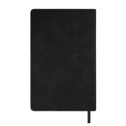 Ежедневник недатированный Muse, черный, формат А5, с оранжевой декоративной полосой, блок в линейку Черный