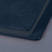 Ежедневник недатированный Solas, формат А5, с магнитом темно-синий, кремовый блок в линейку Темно-синий