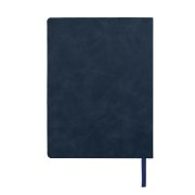 Ежедневник недатированный Solas, формат А5, с магнитом темно-синий, кремовый блок в линейку Темно-синий