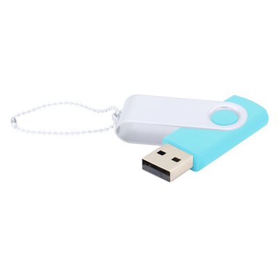 Флешка Designer To Go 2.0 USB 16Gb, бирюзовый/белый арт. 3033R.17.01