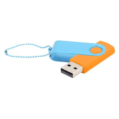 Флешка Designer To Go 2.0 USB 16Gb, оранжевый/голубой арт. 3033R.07.08
