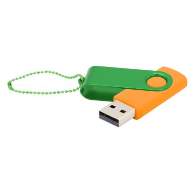 Флешка Designer To Go 2.0 USB 16Gb, оранжевый/зеленый арт. 3033R.07.04