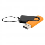 Флешка Designer To Go 2.0 USB 16Gb, оранжевый/черный