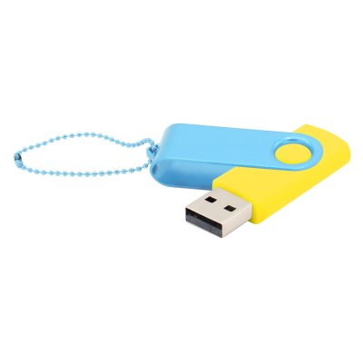 Флешка Designer To Go 2.0 USB 16Gb, желтый/голубой арт. 3033R.06.08