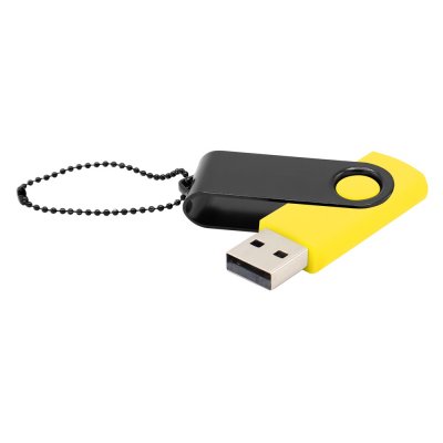 Флешка Designer To Go 2.0 USB 16Gb, желтый/черный арт. 3033R.06.02