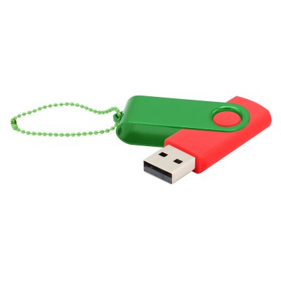 Флешка Designer To Go 2.0 USB 16Gb, красный/зеленый