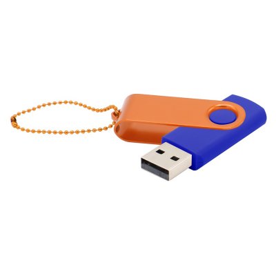 Флешка Designer To Go 2.0 USB 16Gb, синий/оранжевый