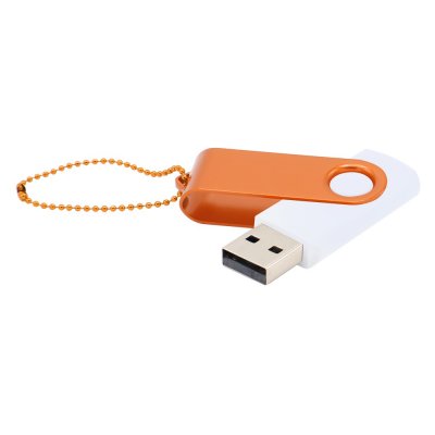 Флешка Designer To Go 2.0 USB 16Gb, белый/оранжевый арт. 3033R.01.07