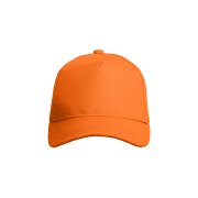 Бейсболка VALLEY, 5 клиньев, металлическая застежка Оранжевый