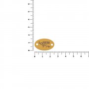 Шильдик металлический Alfa Oval, золотистый арт. 13843.00