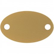 Шильдик металлический Alfa Oval, золотистый арт. 13843.00