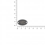 Шильдик металлический Alfa Oval, серый арт. 13843.11