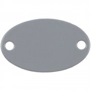 Шильдик металлический Alfa Oval, серый арт. 13843.11