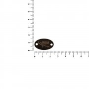 Шильдик металлический Alfa Oval, серый металлик арт. 13843.13