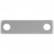 Шильдик металлический Alfa Liten, серебристый