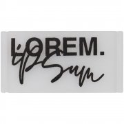 Лейбл из ПВХ Dzeta, S, прозрачный